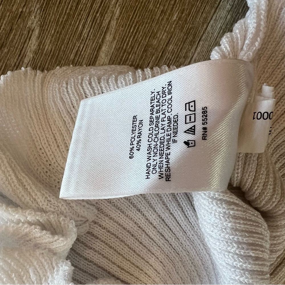 Express White Flutter Sleeve Ruffled short sleeve top - Picture 5 of 7
